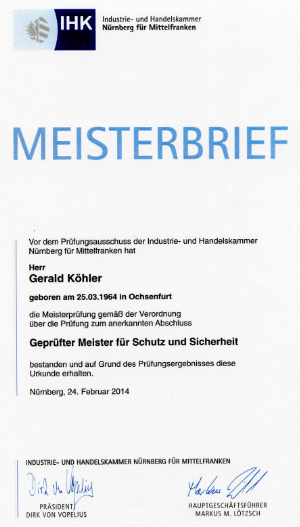 Gerald_Koehler_Meisterbrief_Sicherheit